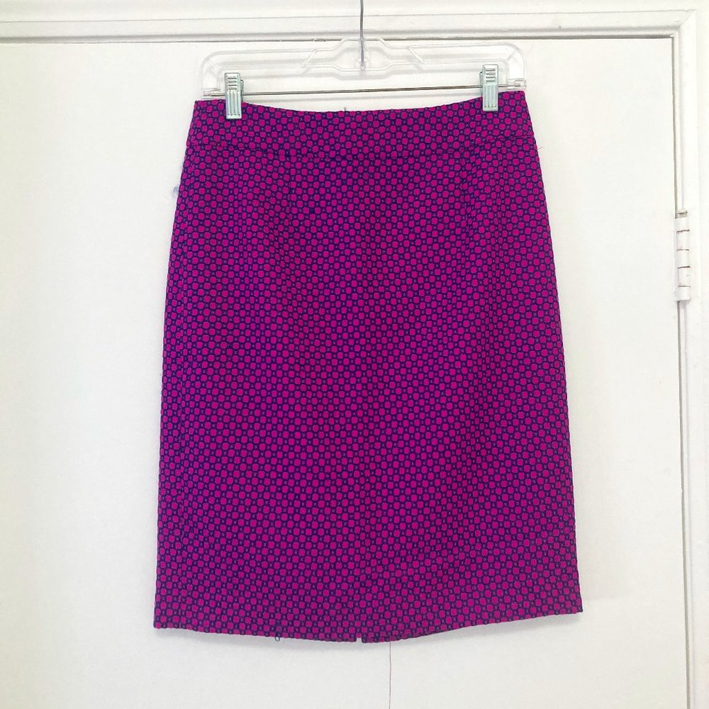 Banana Republic Printed Pencil Skirt, Size 2